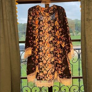 Boutique Floral Kimono XXL